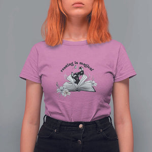 Funny Book Lover T Shirt For Women Reading Is Magical Black Magic TS11 Azalea Print Your Wear