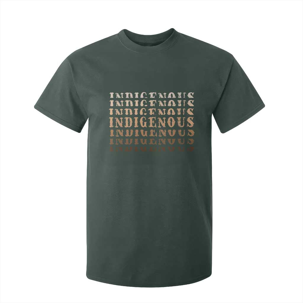 Native American Heritage Indigenous Peoples Heritage T Shirt For Kid TS11 Dark Forest Green Print Your Wear