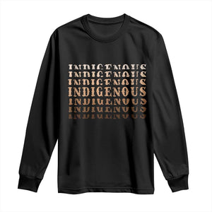 Native American Heritage Indigenous Peoples Heritage Long Sleeve Shirt TS11 Black Print Your Wear