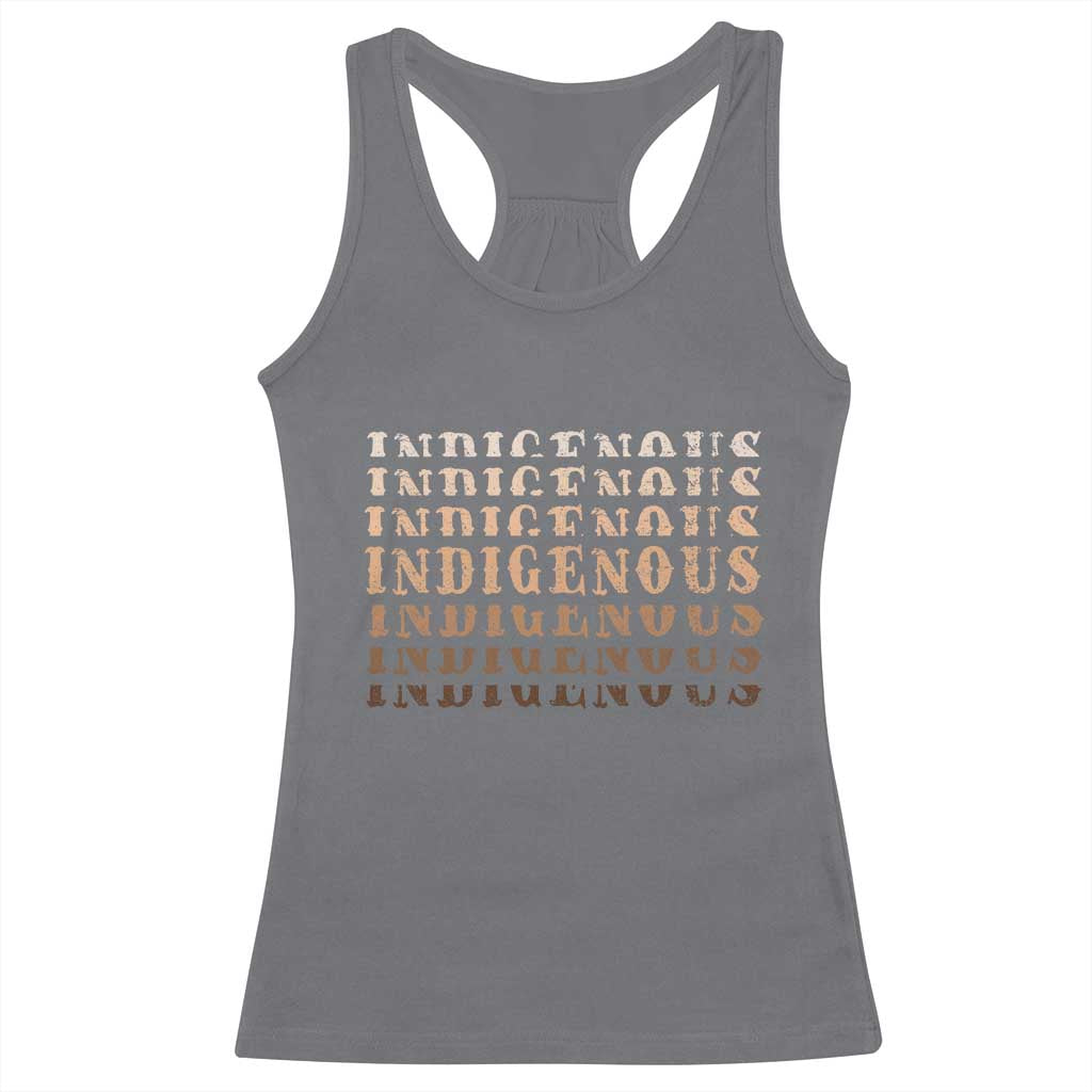 Native American Heritage Indigenous Peoples Heritage Racerback Tank Top TS11 Charcoal Print Your Wear