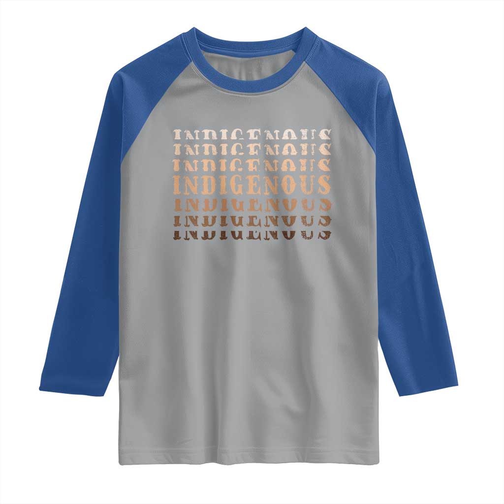Native American Heritage Indigenous Peoples Heritage Raglan Shirt TS11 Sport Gray Royal Print Your Wear