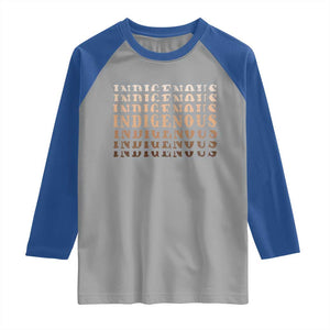 Native American Heritage Indigenous Peoples Heritage Raglan Shirt TS11 Sport Gray Royal Print Your Wear