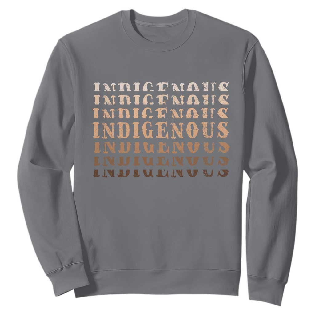 Native American Heritage Indigenous Peoples Heritage Sweatshirt TS11 Charcoal Print Your Wear