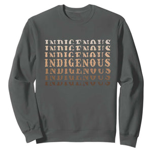 Native American Heritage Indigenous Peoples Heritage Sweatshirt TS11 Dark Heather Print Your Wear