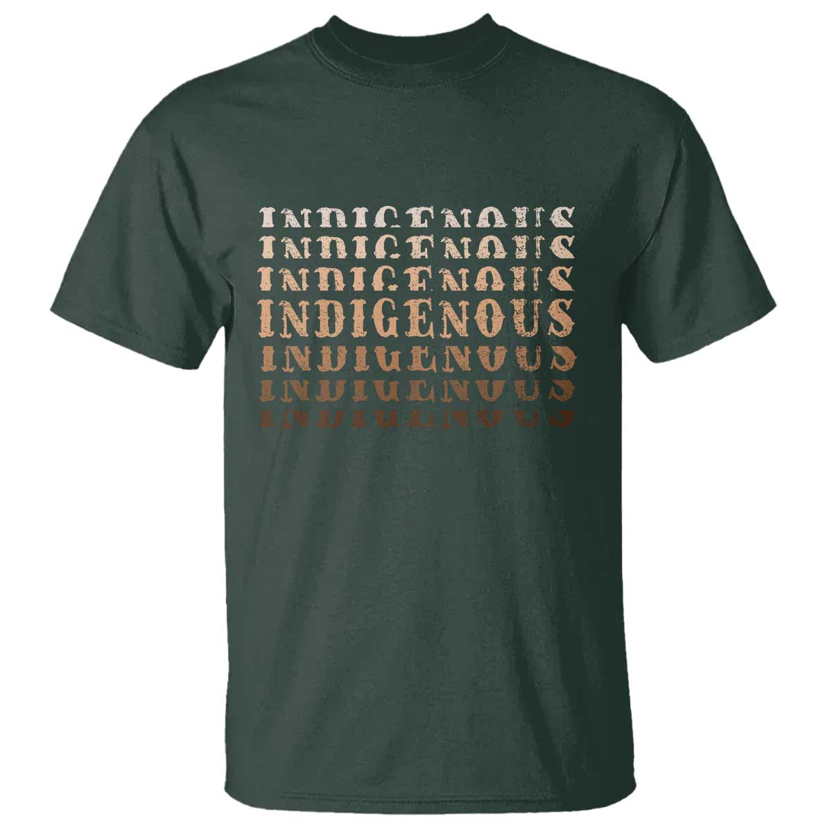 Native American Heritage Indigenous Peoples Heritage T Shirt TS11 Dark Forest Green Print Your Wear