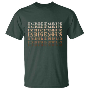 Native American Heritage Indigenous Peoples Heritage T Shirt TS11 Dark Forest Green Print Your Wear