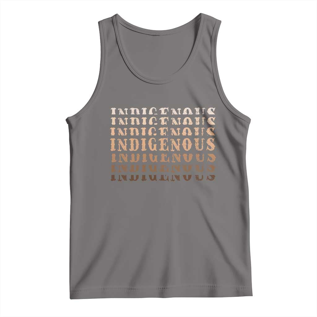 Native American Heritage Indigenous Peoples Heritage Tank Top TS11 Deep Heather Print Your Wear