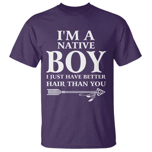 I Am A Native Boy I Just Have Better Hair Than You T Shirt Indian American Arrow TS11 Purple Print Your Wear