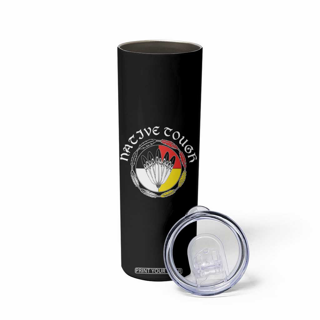 Native Tough Skinny Tumbler Indian American Medicine Wheel Feathers TS11 Print Your Wear