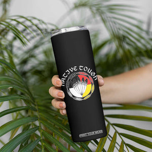 Native Tough Skinny Tumbler Indian American Medicine Wheel Feathers TS11 Print Your Wear