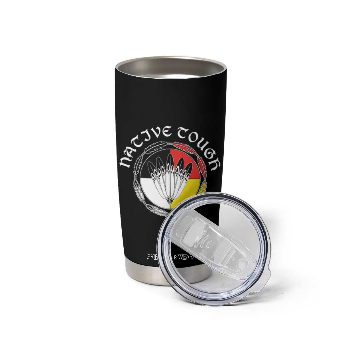 Native Tough Tumbler Cup Indian American Medicine Wheel Feathers TS11 Print Your Wear