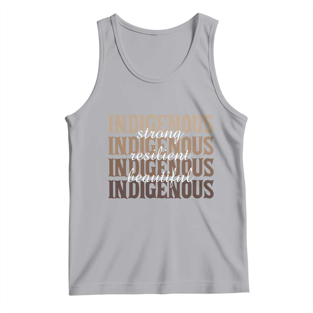 Proud Native American Indigenous Strong Resilient Beautiful Tank Top TS11 Athletic Heather Print Your Wear