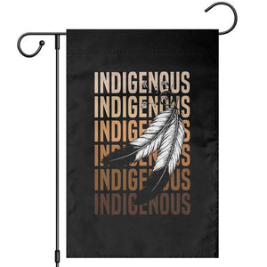 Indigenous Pride Garden Flag Native American Heritage Feathers Dreamcatcher TS11 Black Print Your Wear