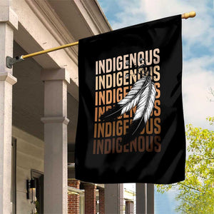 Indigenous Pride Garden Flag Native American Heritage Feathers Dreamcatcher TS11 Print Your Wear
