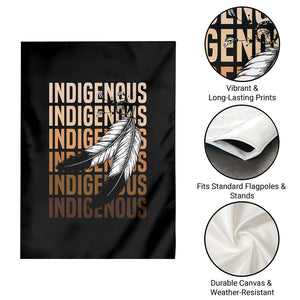 Indigenous Pride Garden Flag Native American Heritage Feathers Dreamcatcher TS11 Print Your Wear