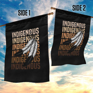 Indigenous Pride Garden Flag Native American Heritage Feathers Dreamcatcher TS11 Print Your Wear