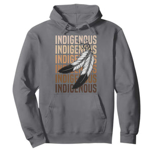 Indigenous Pride Hoodie Native American Heritage Feathers Dreamcatcher TS11 Charcoal Print Your Wear
