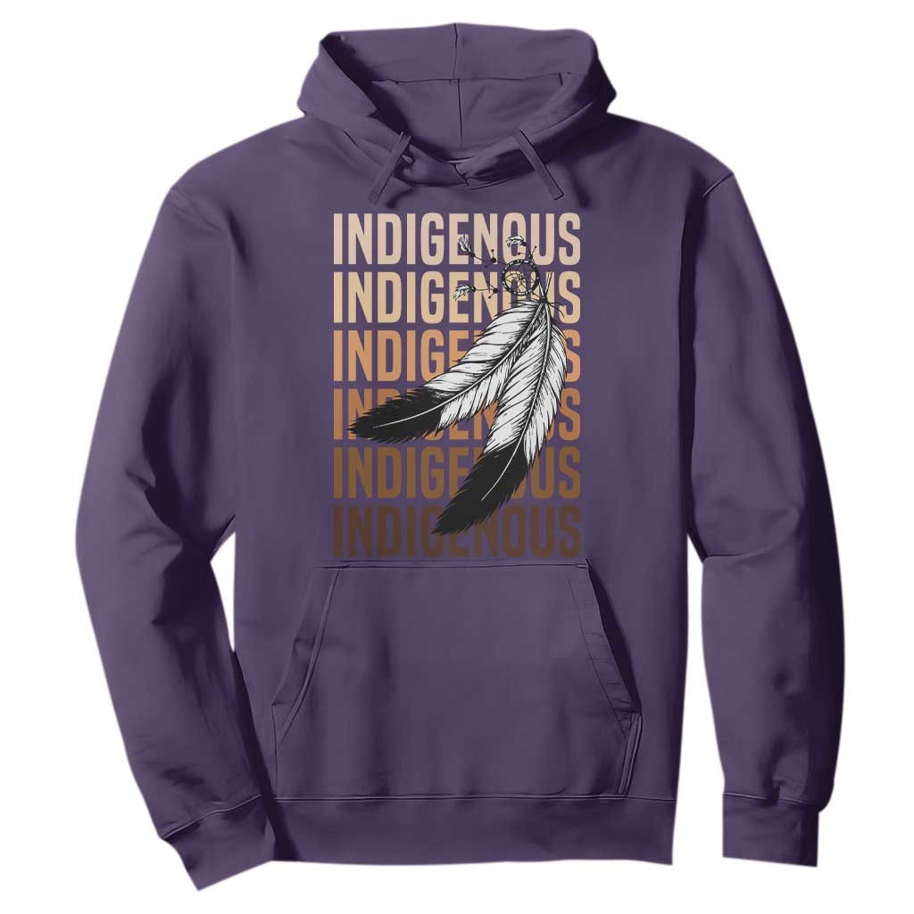 Indigenous Pride Hoodie Native American Heritage Feathers Dreamcatcher TS11 Purple Print Your Wear