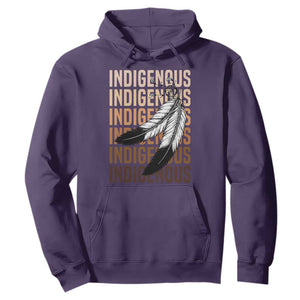 Indigenous Pride Hoodie Native American Heritage Feathers Dreamcatcher TS11 Purple Print Your Wear
