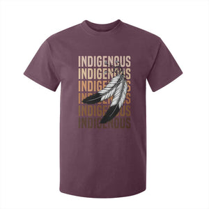 Indigenous Pride T Shirt For Kid Native American Heritage Feathers Dreamcatcher TS11 Maroon Print Your Wear