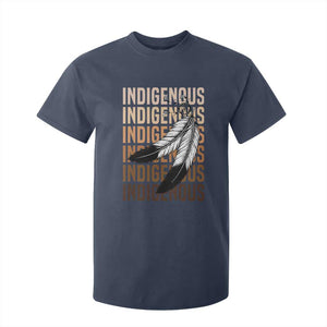 Indigenous Pride T Shirt For Kid Native American Heritage Feathers Dreamcatcher TS11 Navy Print Your Wear