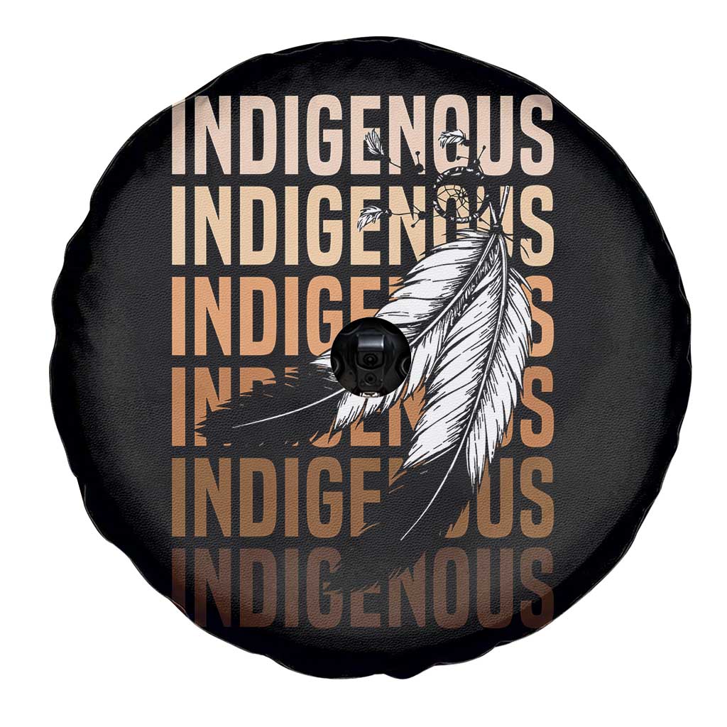 Indigenous Pride Spare Tire Cover Native American Heritage Feathers Dreamcatcher TS11 Print Your Wear