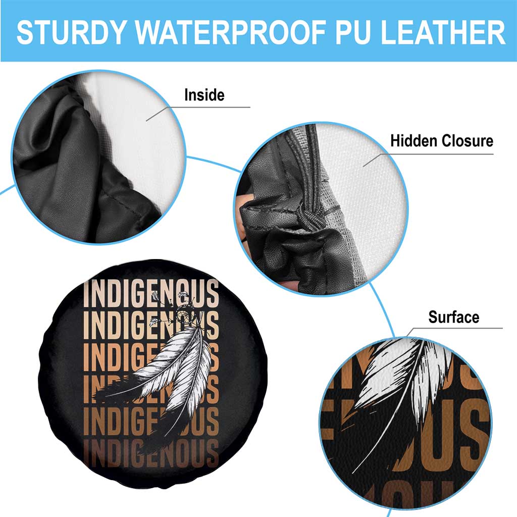 Indigenous Pride Spare Tire Cover Native American Heritage Feathers Dreamcatcher TS11 Print Your Wear