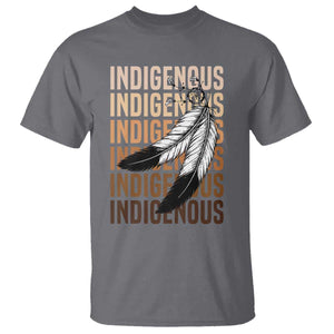 Indigenous Pride T Shirt Native American Heritage Feathers Dreamcatcher TS11 Charcoal Print Your Wear