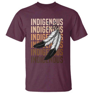 Indigenous Pride T Shirt Native American Heritage Feathers Dreamcatcher TS11 Maroon Print Your Wear