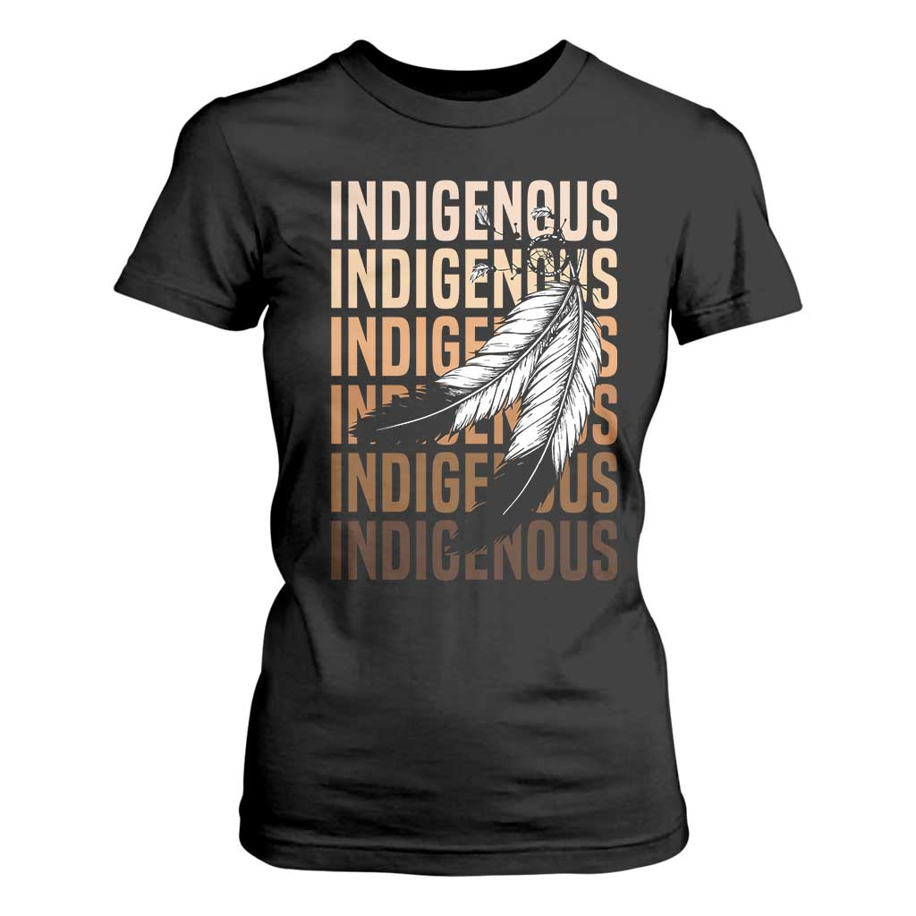 Indigenous Pride T Shirt For Women Native American Heritage Feathers Dreamcatcher TS11 Black Print Your Wear