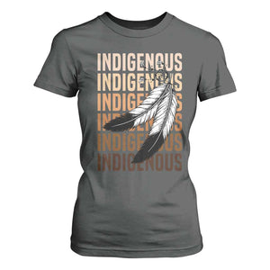 Indigenous Pride T Shirt For Women Native American Heritage Feathers Dreamcatcher TS11 Dark Heather Print Your Wear