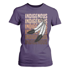 Indigenous Pride T Shirt For Women Native American Heritage Feathers Dreamcatcher TS11 Purple Print Your Wear