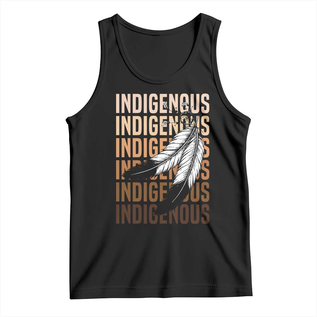 Indigenous Pride Tank Top Native American Heritage Feathers Dreamcatcher TS11 Black Print Your Wear