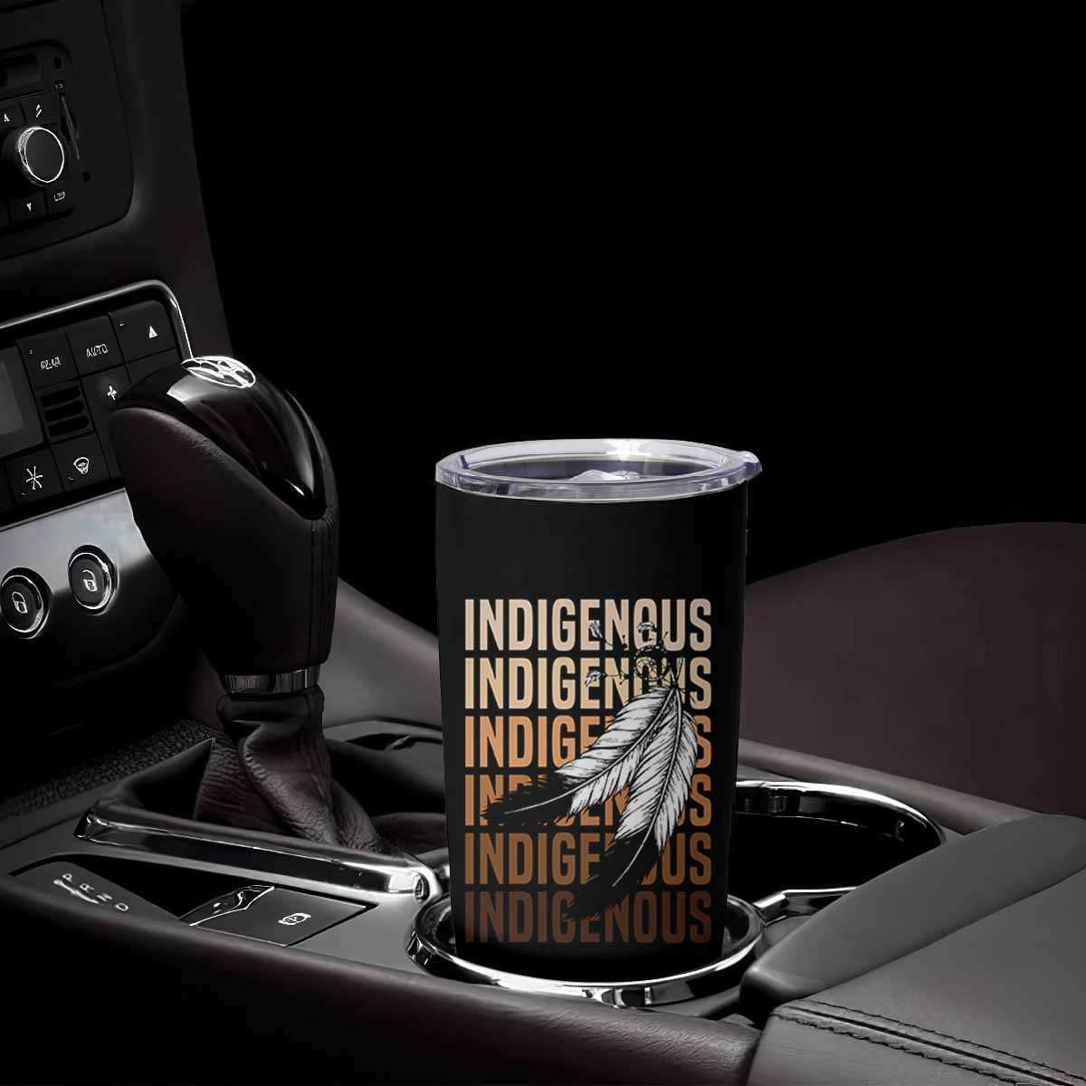 Indigenous Pride Tumbler Cup Native American Heritage Feathers Dreamcatcher TS11 Print Your Wear