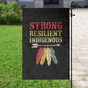 Native American Strong Resilient Indigenous Garden Flag Retro Vintage Feathers TS11 Print Your Wear