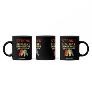 Native American Strong Resilient Indigenous Coffee Mug Retro Vintage Feathers TS11 Print Your Wear
