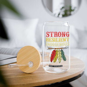 Native American Strong Resilient Indigenous Glass Can Retro Vintage Feathers TS11 Print Your Wear