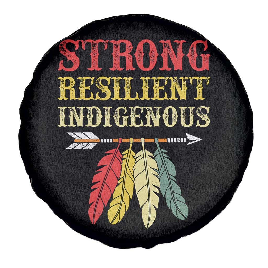 Native American Strong Resilient Indigenous Spare Tire Cover Retro Vintage Feathers TS11 Print Your Wear