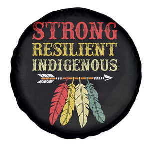 Native American Strong Resilient Indigenous Spare Tire Cover Retro Vintage Feathers TS11 Print Your Wear