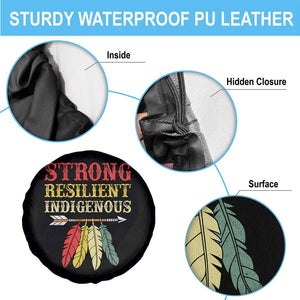 Native American Strong Resilient Indigenous Spare Tire Cover Retro Vintage Feathers TS11 Print Your Wear