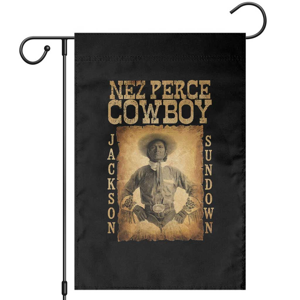 Nez Perce Cowboy Jackson Sundown Garden Flag Native American Cowboy Western Country TS11 Black Print Your Wear