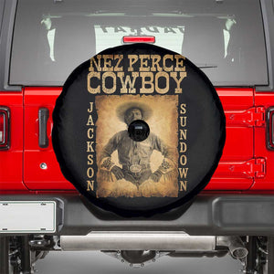 Nez Perce Cowboy Jackson Sundown Spare Tire Cover Native American Cowboy Western Country TS11 Black Print Your Wear