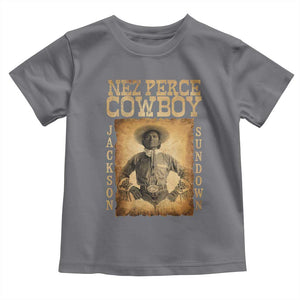 Nez Perce Cowboy Jackson Sundown Toddler T Shirt Native American Cowboy Western Country TS11 Charcoal Print Your Wear