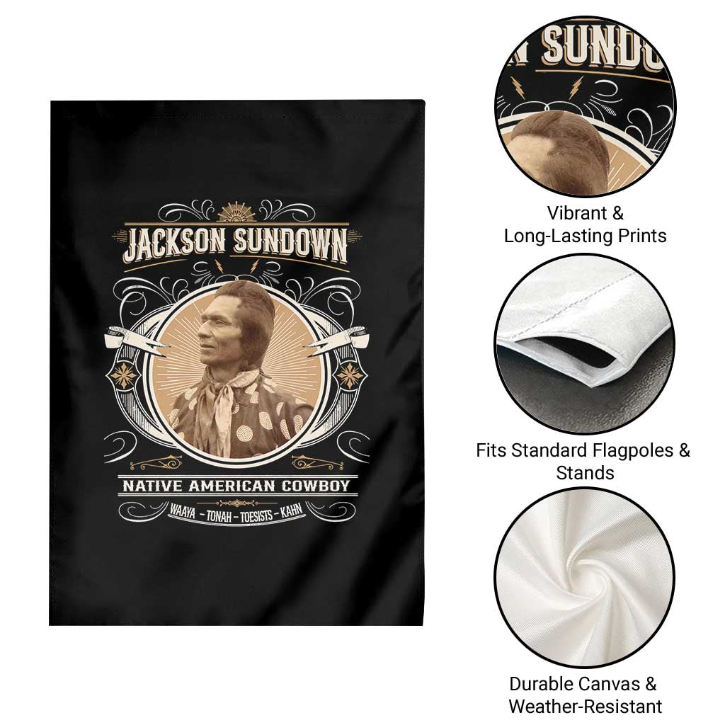 Jackson Sundown Garden Flag Native American Cowboy Western Country TS11 Print Your Wear