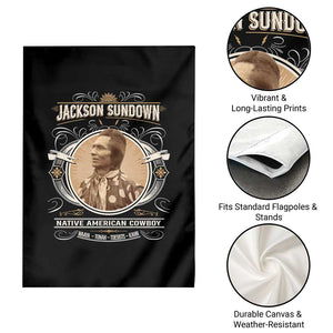 Jackson Sundown Garden Flag Native American Cowboy Western Country TS11 Print Your Wear