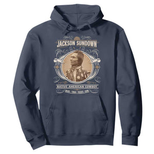 Jackson Sundown Hoodie Native American Cowboy Western Country TS11 Navy Print Your Wear