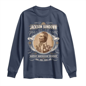 Jackson Sundown Long Sleeve Shirt Native American Cowboy Western Country TS11 Navy Print Your Wear