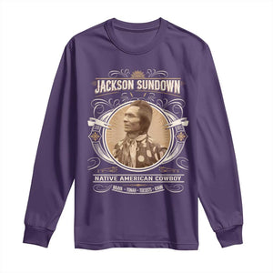 Jackson Sundown Long Sleeve Shirt Native American Cowboy Western Country TS11 Purple Print Your Wear
