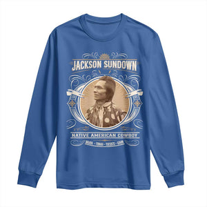 Jackson Sundown Long Sleeve Shirt Native American Cowboy Western Country TS11 Royal Blue Print Your Wear