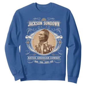 Jackson Sundown Sweatshirt Native American Cowboy Western Country TS11 Royal Blue Print Your Wear